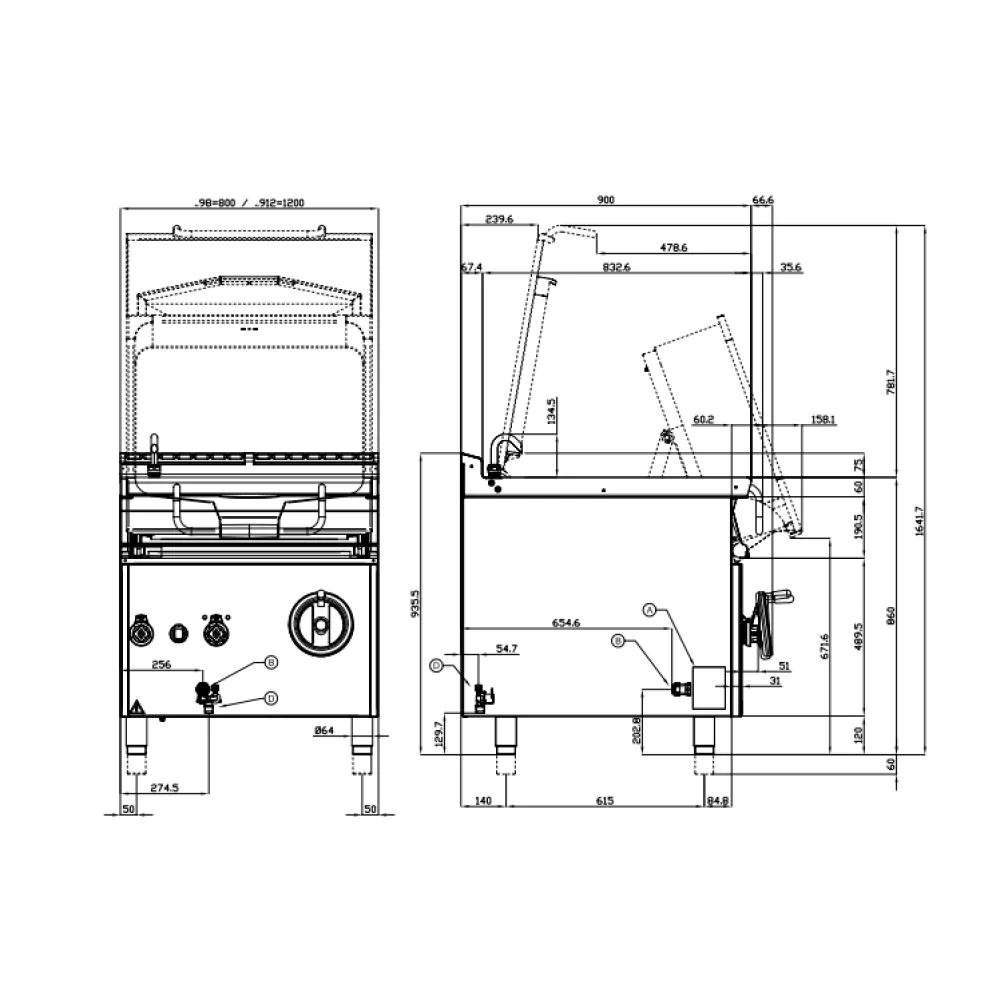 Braisière électrique profonde LOTUS BRM120-912ETX 120 L