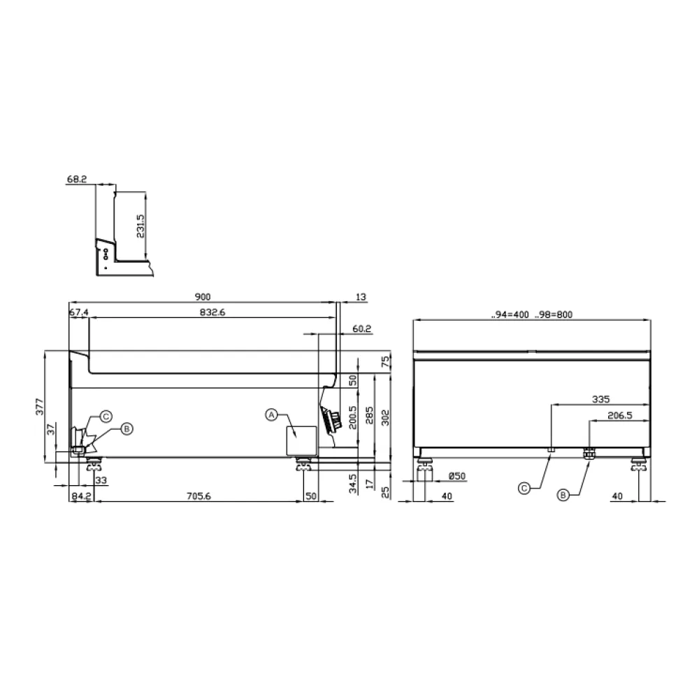 Friteuse professionnelle électrique LOTUS 13 L triphasée F13T-94ETX