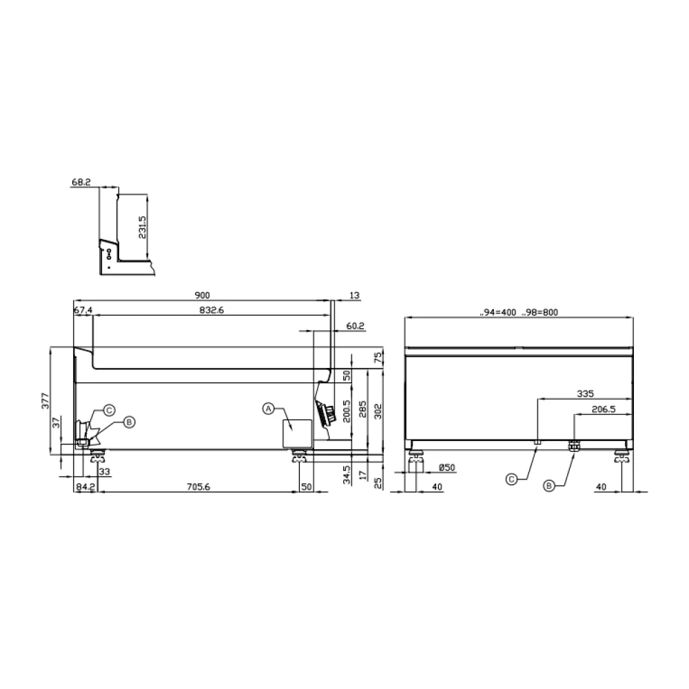 Friteuse professionnelle électrique LOTUS 13+13 L triphasée F2/13T-98ETX