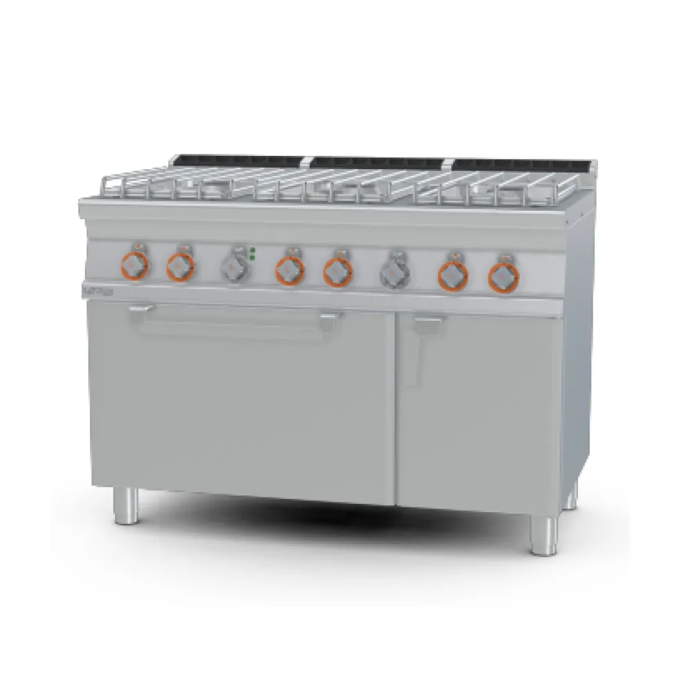 Range gaz 6 feux avec four électrique LOTUS CF6-712GPEV