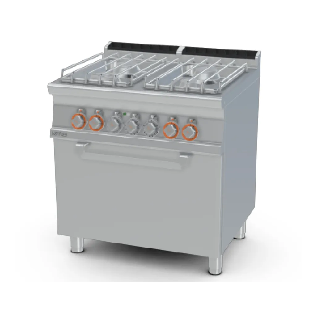 Range gaz 4 feux avec four électrique multifonction LOTUS CFV4-78GPE