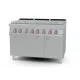 Range gaz 6 feux avec four électrique multifonction LOTUS CFV6-712GPEV, 35 kW