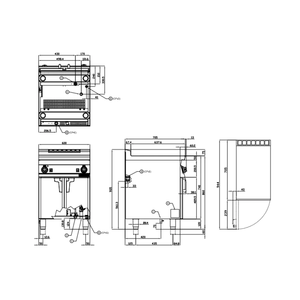 Friteuse à pâtes à gaz AUTOMATIC 40 L LOTUS CPA-76G
