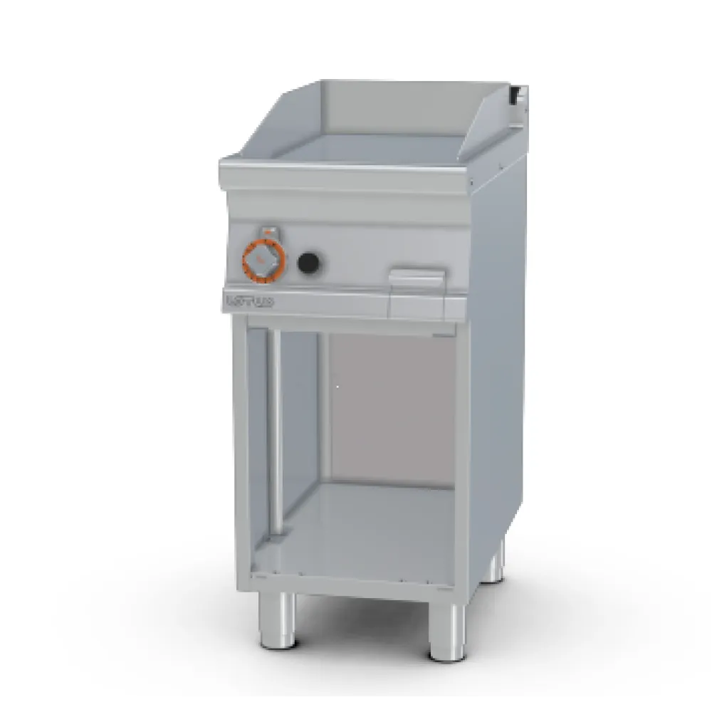 Fry-top gaz lisse sur meuble ouvert 70 FTL-74G LOTUS
