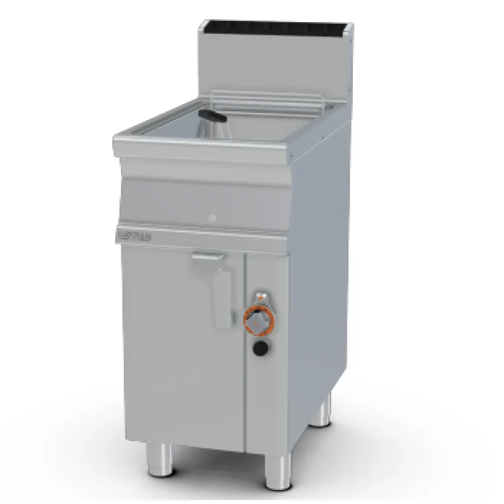 Friteuse à gaz professionnelle LOTUS F18-74G 18 L avec meuble neutre