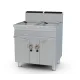 Friteuse à gaz professionnelle LOTUS 18+18 L avec meuble neutre