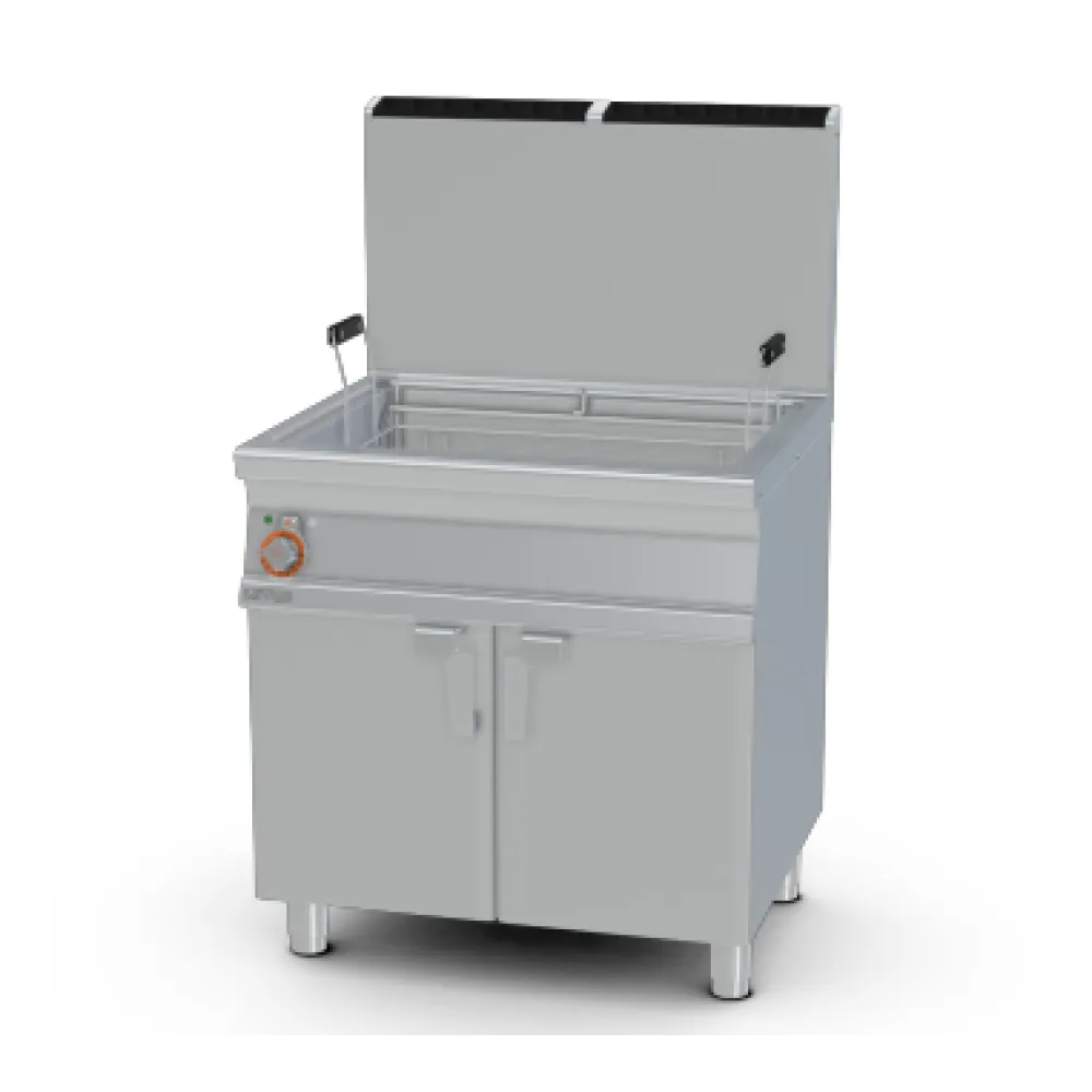 Friteuse à gaz professionnelle LOTUS F45-78G avec meuble neutre 45 L