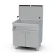 Friteuse à gaz professionnelle LOTUS F45-78G avec meuble neutre 45 L