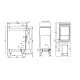Friteuse électrique LOTUS F18-74ETDP avec armoire neutre et écran tactile 18 L