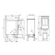 Friteuse à gaz LOTUS F18-74GD avec armoire neutre et écran tactile 18 L
