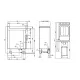 Friteuse à gaz LOTUS 18+18 L avec écran tactile et armoire neutre, 70 cm
