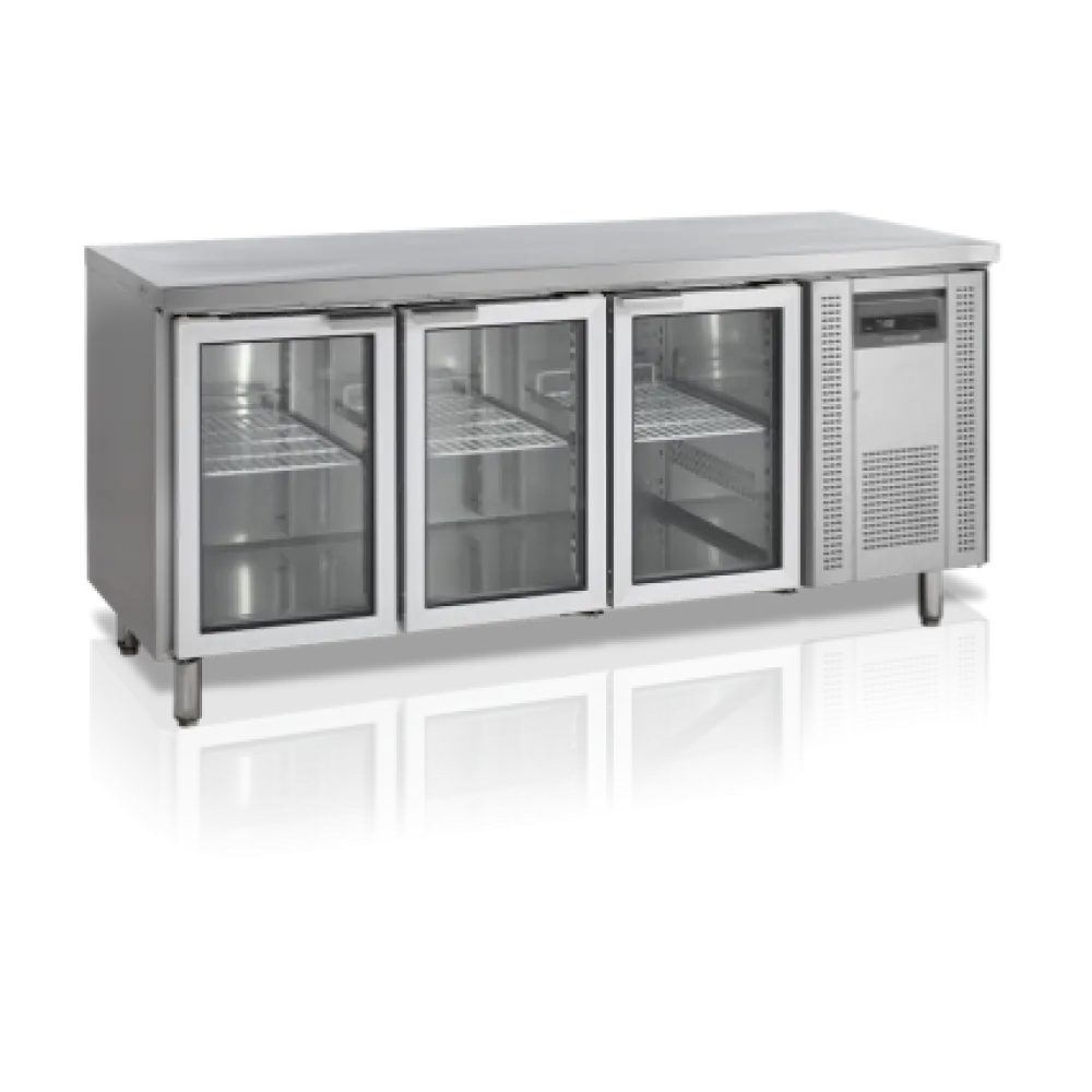 Table réfrigérateur avec porte en verre CK 7310G